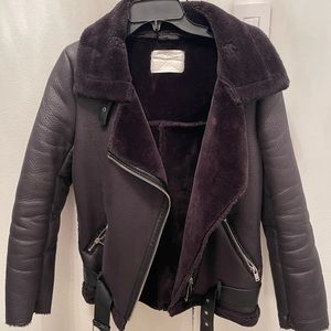 Never worn Zara Moro shearling jacket